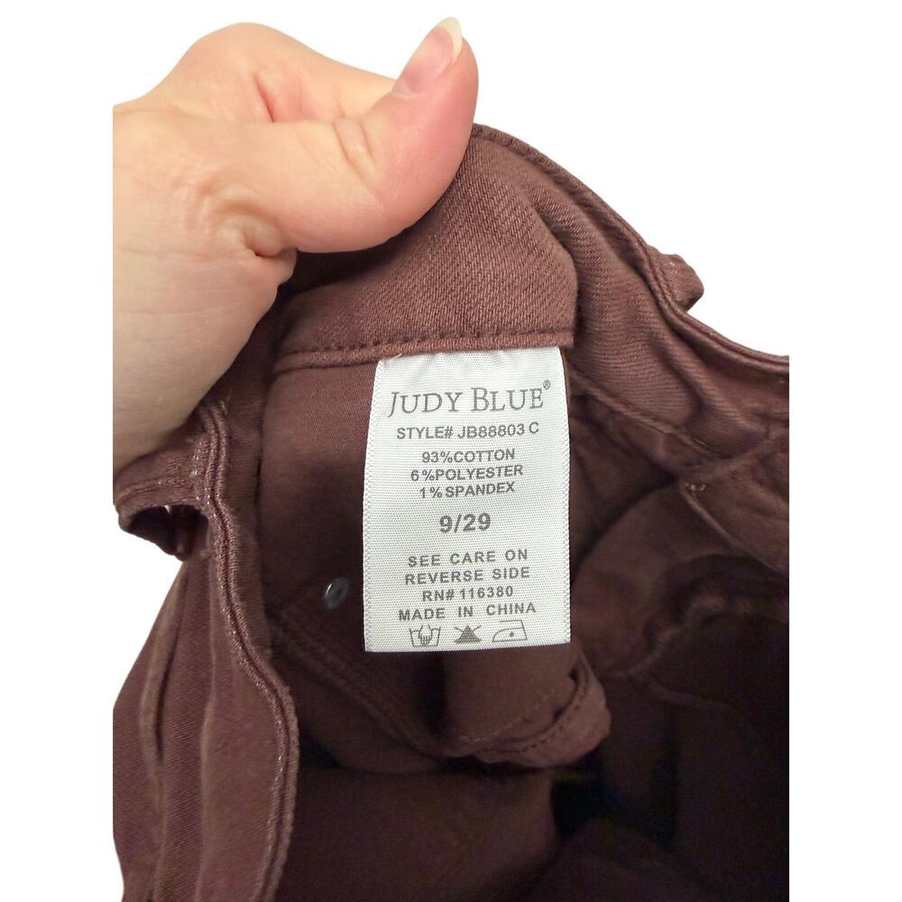 Judy Blue Women's High-Rise Tummy Control Garment Dyed Flare Jeans 88803 29 - Picture 6 of 7